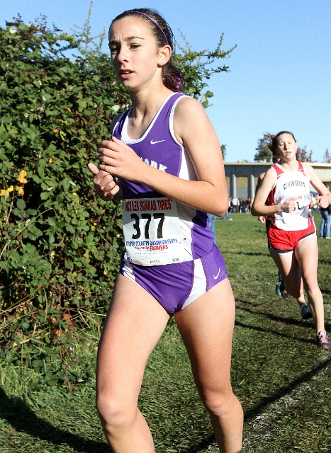 NCS XC D2 Girls-058.JPG - 2009 North Coast Section Cross Country Championships, Hayward High School, Hayward, California